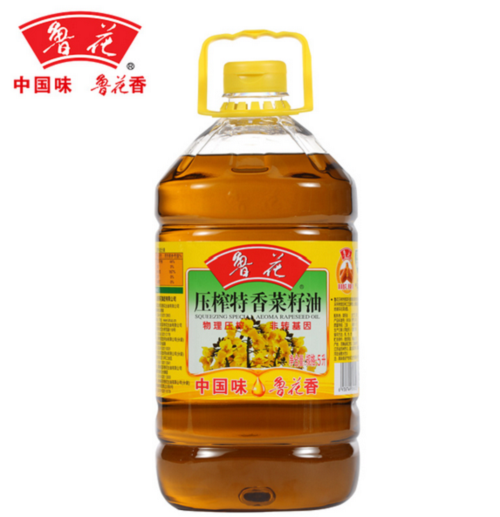 鲁花 菜籽油 5l 压榨特香 食用油